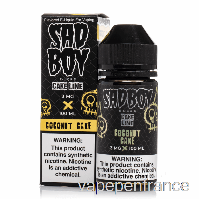 Gâteau à La Noix De Coco - Sadboy - Stylo Vape 100 Ml 0 Mg